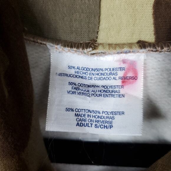 Army Surplus Classic Camo Print Core Fleece Pullover Hooded Size S - Picture 8 of 10